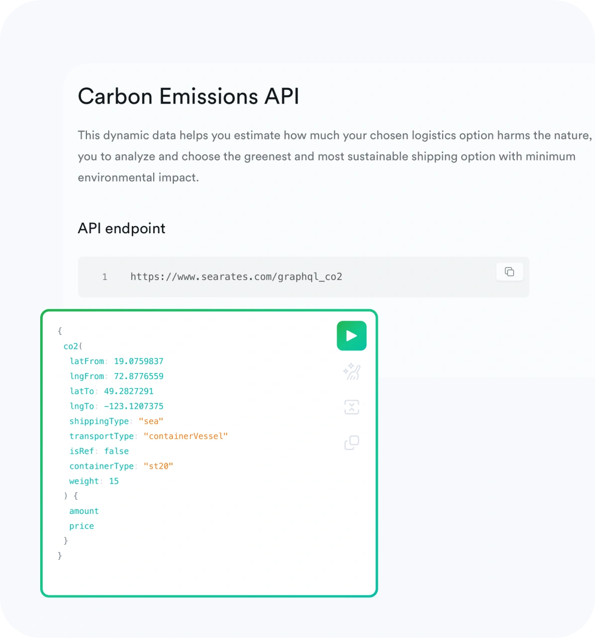 Carbon emissions calculator