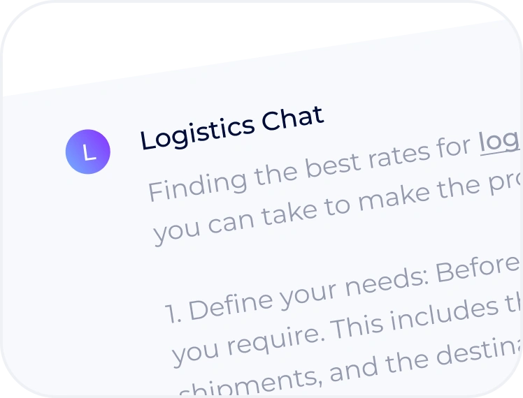 logistics