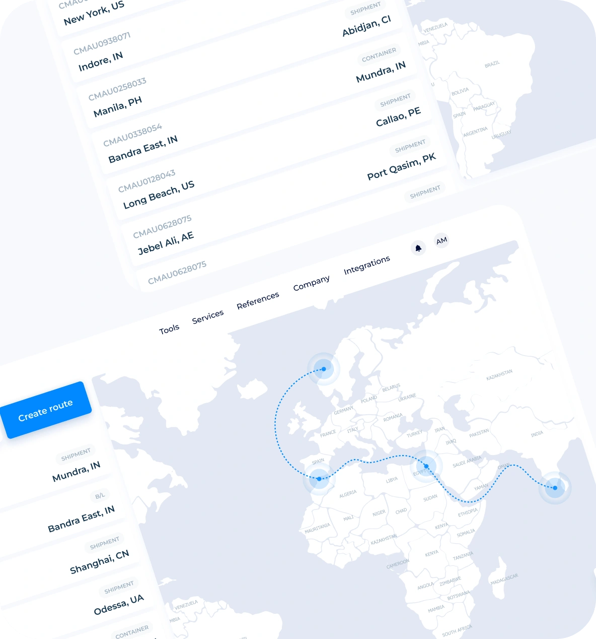Build your tracking routes with confidence